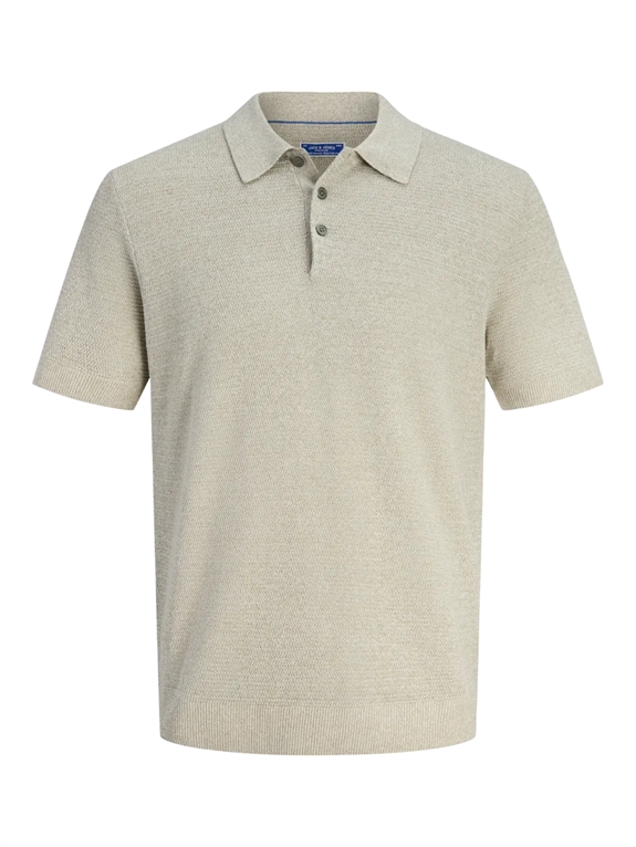 Jack & Jones Jprbluriley knit polo s/s - Mermaid/twist